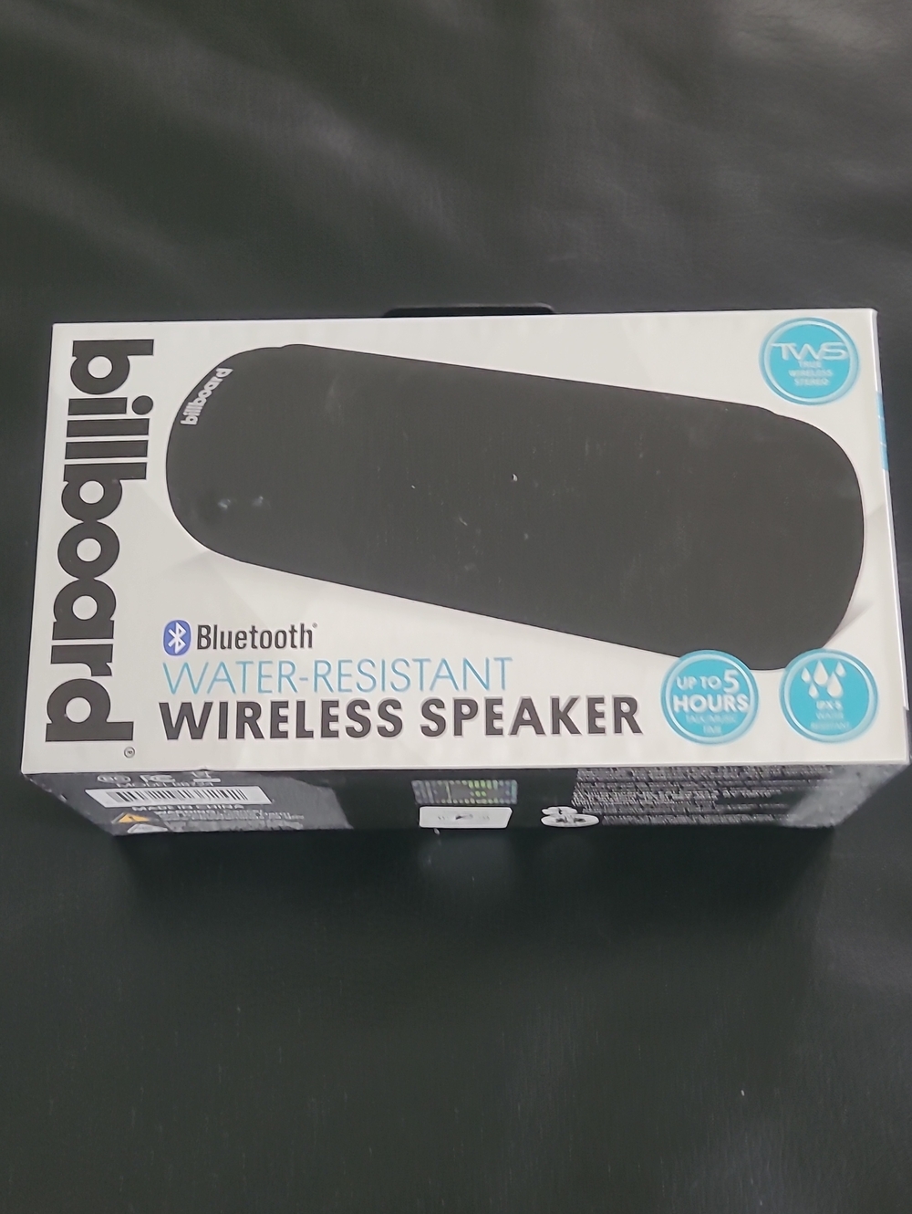 Billabong Black Bluetooth Water-Resist Wireless Speaker Built In LED Flashlight
